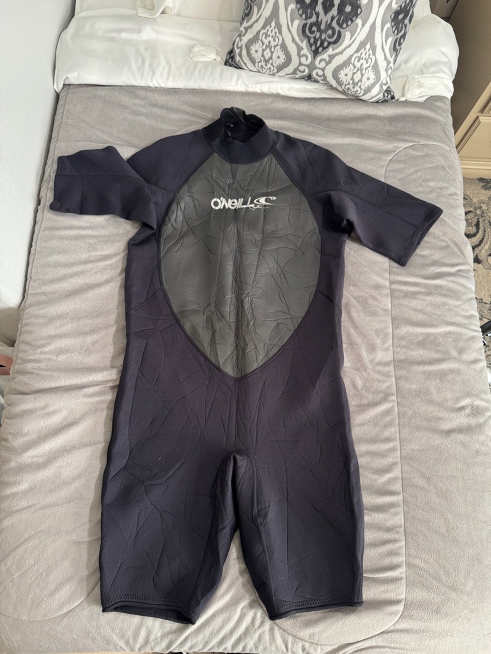O'Neill Hammer 2/1 mm Black Short Sleeve Full Wetsuit surf snorkeling scuba XXXL